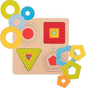 Obrazek Puzzle warstwowe - 4 kształty geometryczne GOKI
