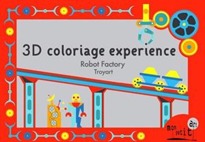 Obrazek Kolorowanka - teatrzyk 3D Roboty MON PETIT ART