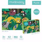 Obrazek Puzzle sensoryczne z miękkimi aplikacjami Tropikalny Las 42 elementy 3+ MUDPUPPY