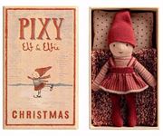 Obrazek Skrzat Elf w pudełku od zapałek - Pixy Elfie in box MAILEG