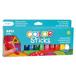 Obrazek Farby w kredce 12 kolorów APLI KIDS