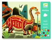 Obrazek Zestaw artystyczny - mozaiki Dinozaury DJECO