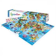 Obrazek Aquarellum Mapa Świata - plakat do malowania i farby SENTOSPHERE