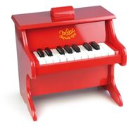 Obrazek Czerwone pianino z drewna z nutami VILAC