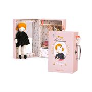 Obrazek Walizka z lalką Paryżanką Blanche i garderobą MOULIN ROTY